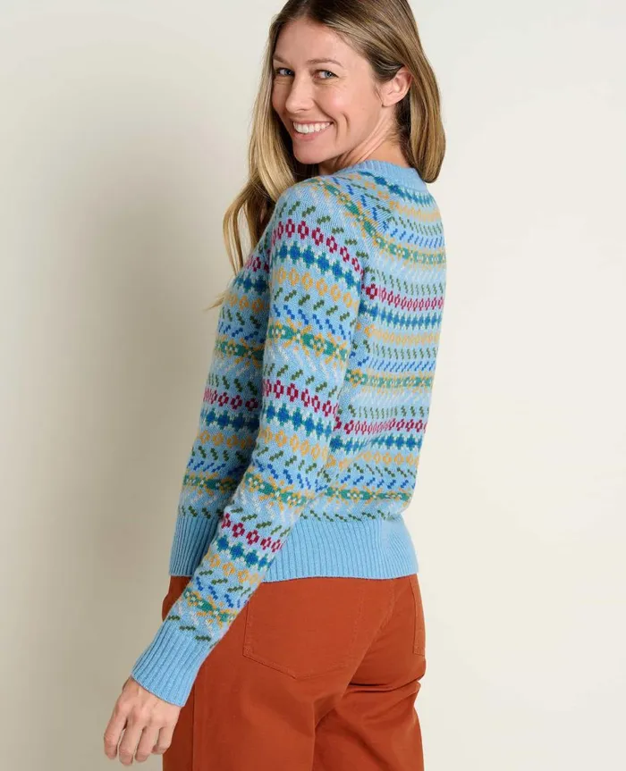 Women039s Women039s Cazadero Crew Sweater Glacier ToadandCo Sweaters