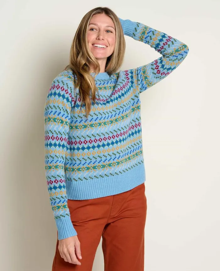 Women039s Women039s Cazadero Crew Sweater Glacier ToadandCo Sweaters