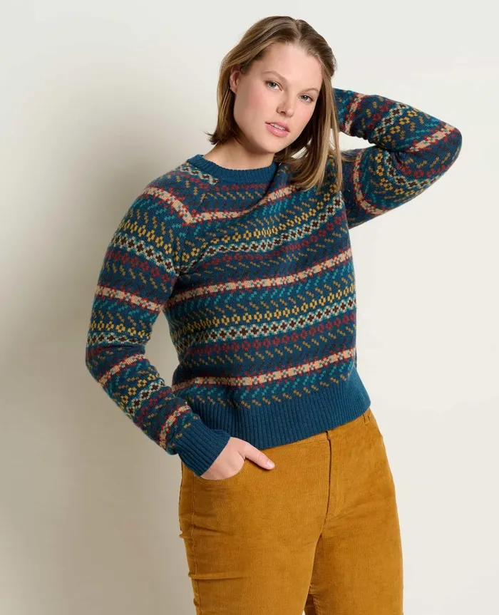 Women039s Women039s Cazadero Crew Sweater Midnight ToadandCo Sweaters