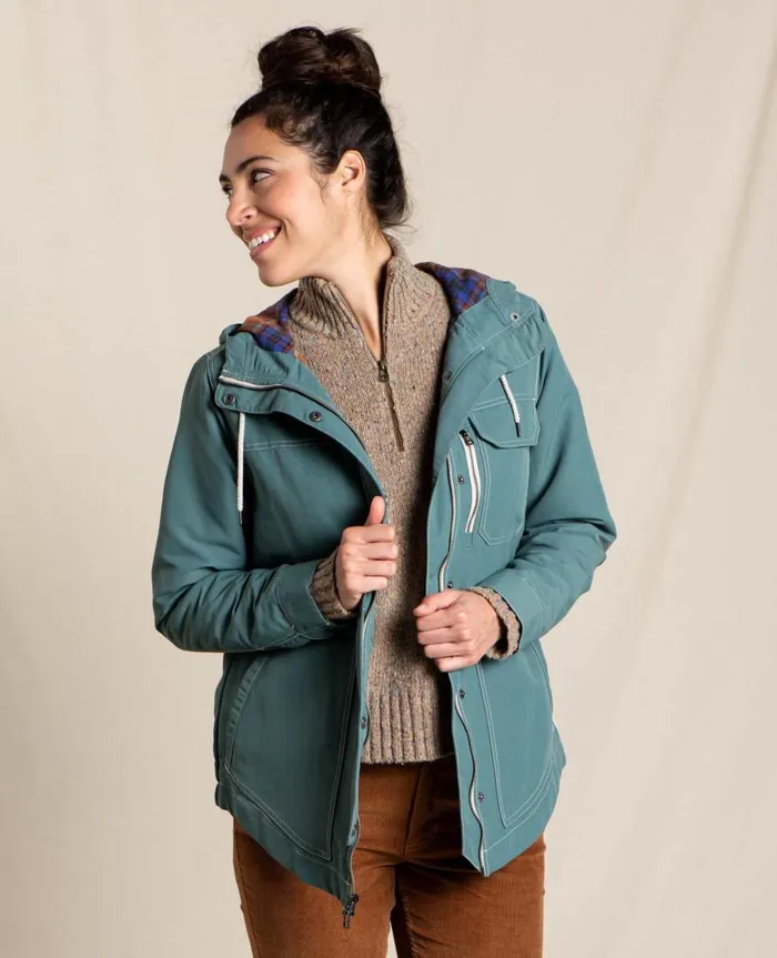 Women039s Women039s Forester Pass Parka Silver Pine ToadandCo Outerwear