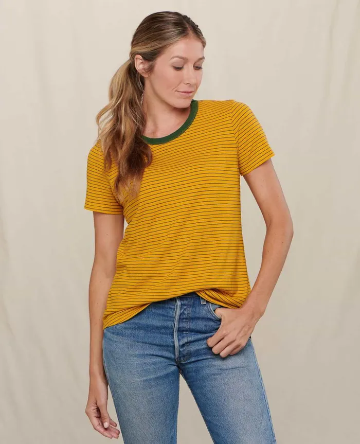 Women039s Women039s Grom Ringer Crew Gooseberry Stripe ToadandCo Tops and TShirts Women039s Women039s Grom Ringer Crew Gooseberry Stripe ToadandCo Tops and TShirts