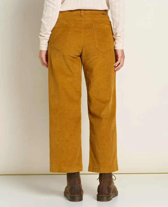 Women039s Women039s Karuna Cord Wide Leg Pant Cardamom ToadandCo Pants