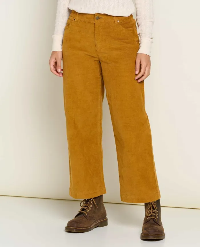 Women039s Women039s Karuna Cord Wide Leg Pant Cardamom ToadandCo Pants