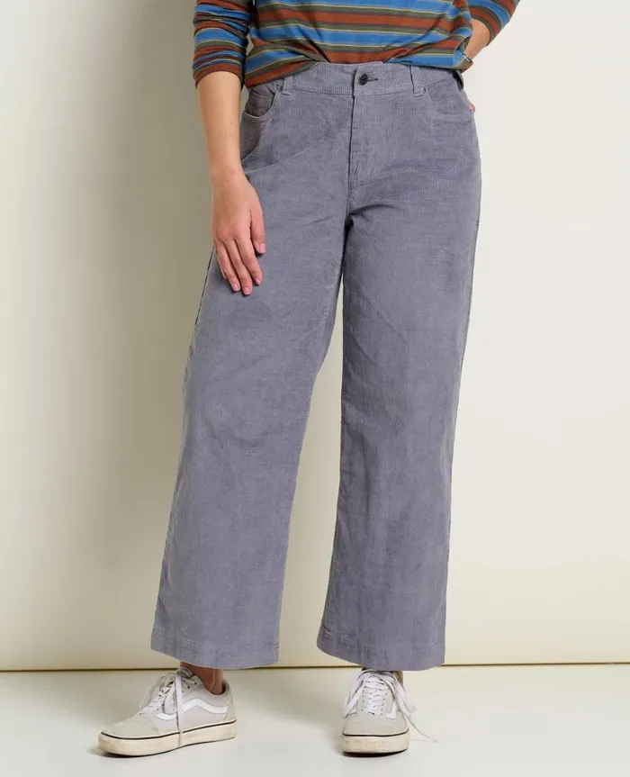 Women039s Women039s Karuna Cord Wide Leg Pant Storm ToadandCo Pants