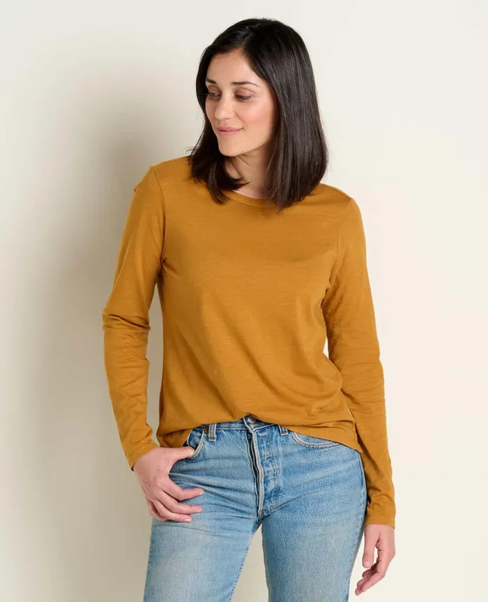 Women039s Women039s Primo Long Sleeve Crew Cardamom ToadandCo Tops and TShirts Women039s Women039s Primo Long Sleeve Crew Cardamom ToadandCo Tops and TShirts