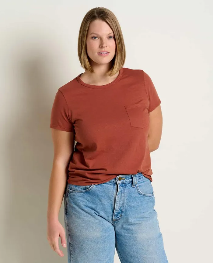 Women039s Women039s Primo Short Sleeve Crew Cinnamon ToadandCo Tops and TShirts