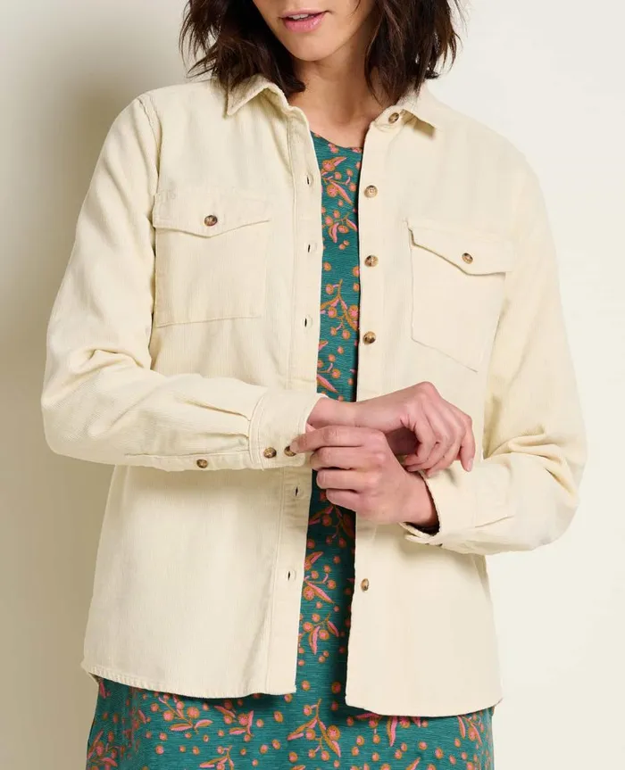 Women039s Women039s Scouter Cord Long Sleeve Shirt Almond ToadandCo Tops and TShirts