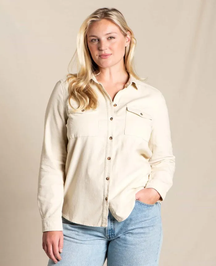 Women039s Women039s Scouter Cord Long Sleeve Shirt Almond ToadandCo Tops and TShirts
