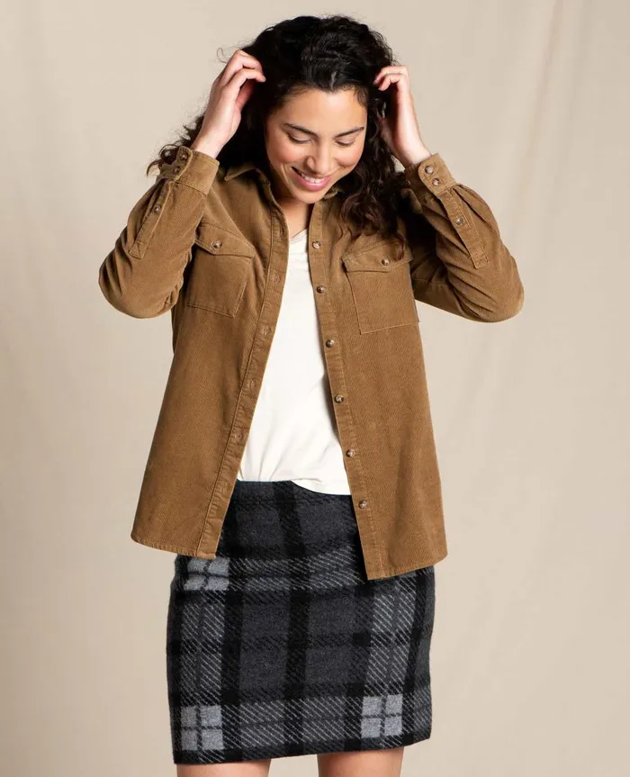 Women039s Women039s Scouter Cord Long Sleeve Shirt Honey Brown ToadandCo Tops and TShirts Women039s Women039s Scouter Cord Long Sleeve Shirt Honey Brown ToadandCo Tops and TShirts