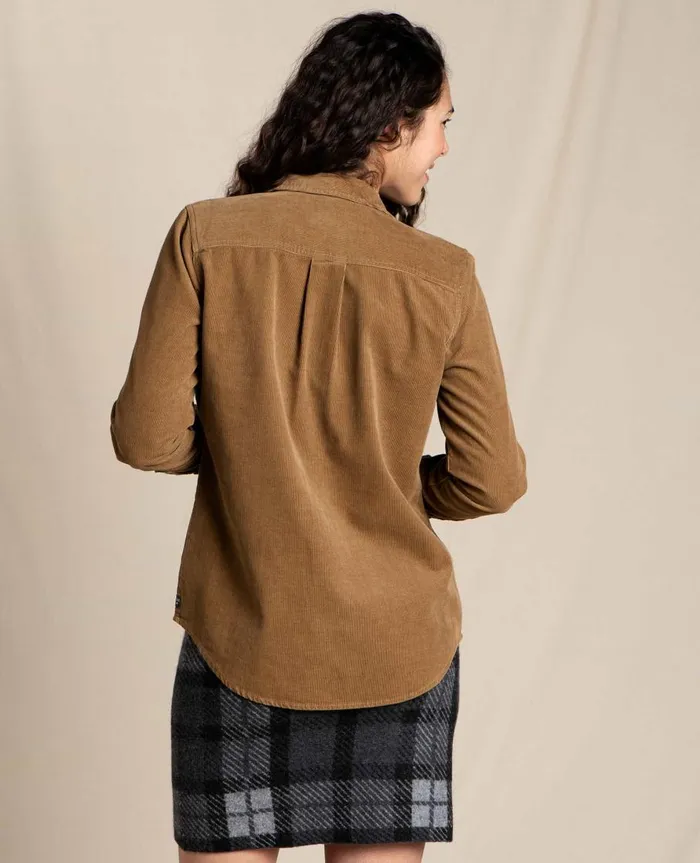 Women039s Women039s Scouter Cord Long Sleeve Shirt Honey Brown ToadandCo Tops and TShirts