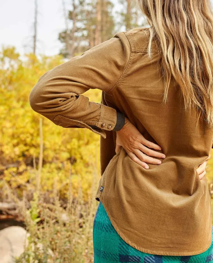 Women039s Women039s Scouter Cord Long Sleeve Shirt Honey Brown ToadandCo Tops and TShirts