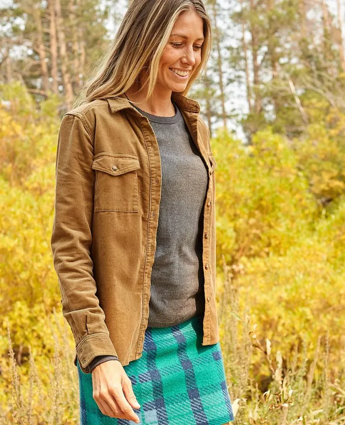 Women039s Women039s Scouter Cord Long Sleeve Shirt Honey Brown ToadandCo Tops and TShirts