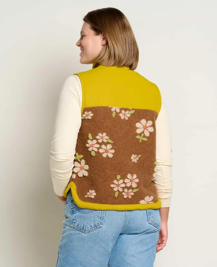 Women039s Women039s Sespe Sherpa Vest Daisy ToadandCo Jackets and Layers