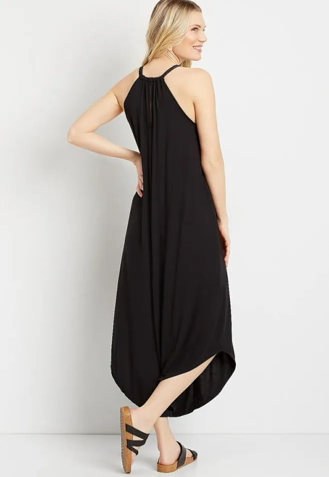 Women 247 Halter Neck Pocket Maxi Dress Maurices Dresses and Jumpsuits