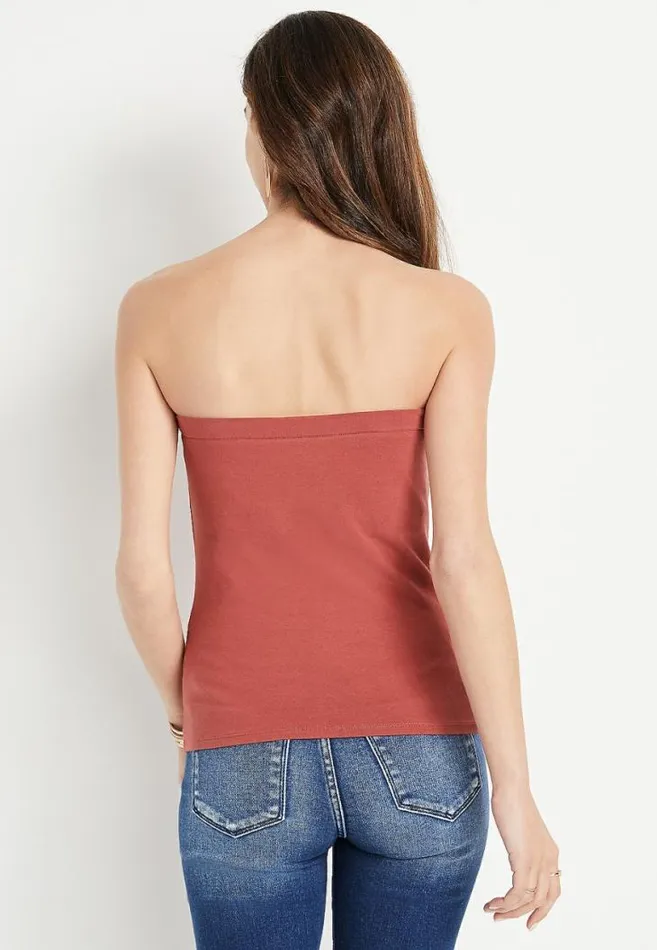 Women 247 Solid Tube Top Maurices Tops
