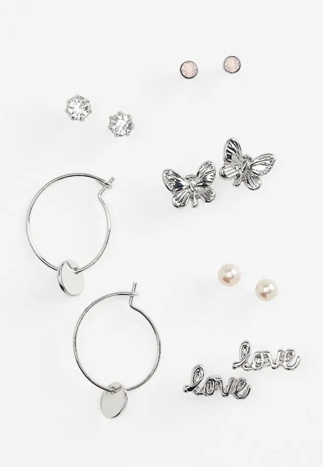 Women 6 Pack Butterfly Earring Set Maurices Jewelry