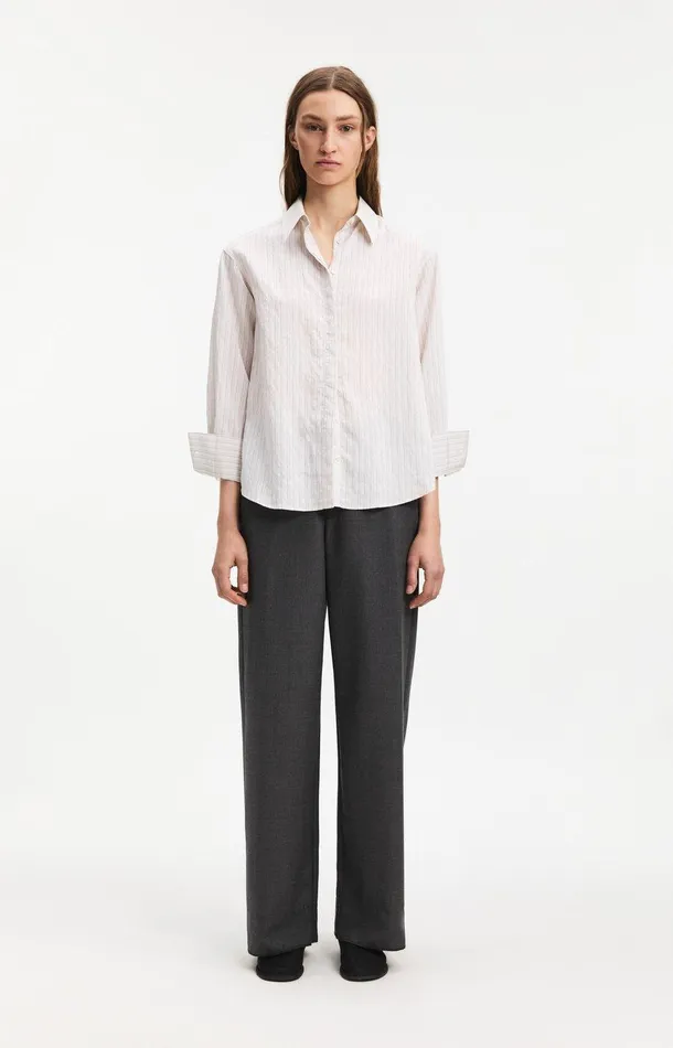 Women A Day039s March Shirts Savoy Striped Modal Shirt Women A Day039s March Shirts Savoy Striped Modal Shirt