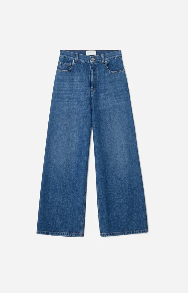 Women A Day039s March Trousers Tabia Wide Denim Trousers