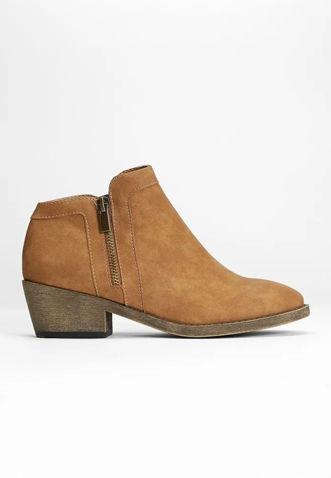 Women Abigail Brown Ankle Bootie Maurices Boots