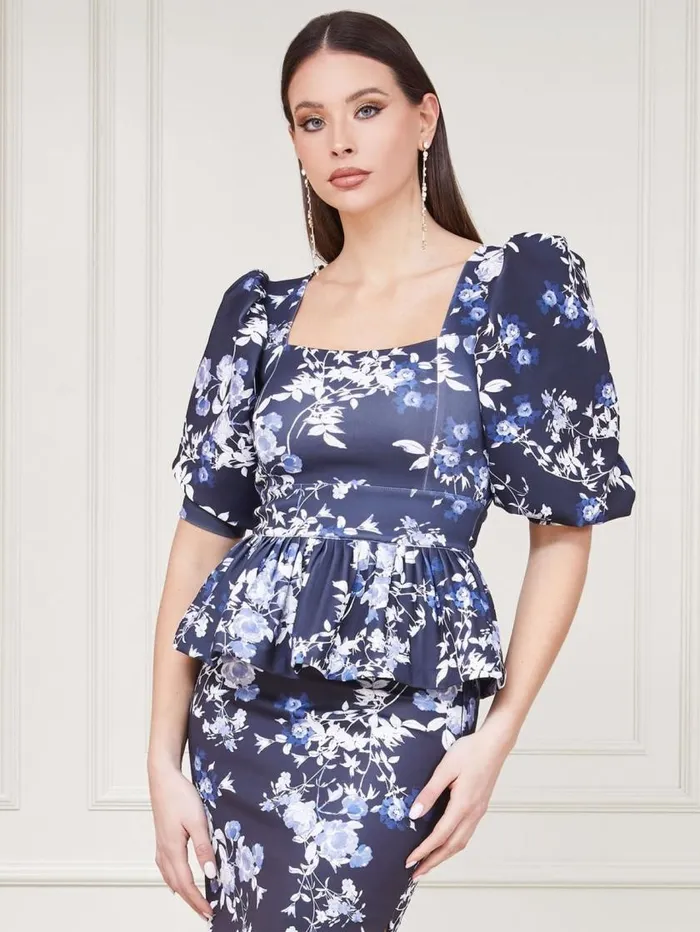 Women Alexis Petal Pose Top Petal Pose Indigo Marciano Tops And Sweaters