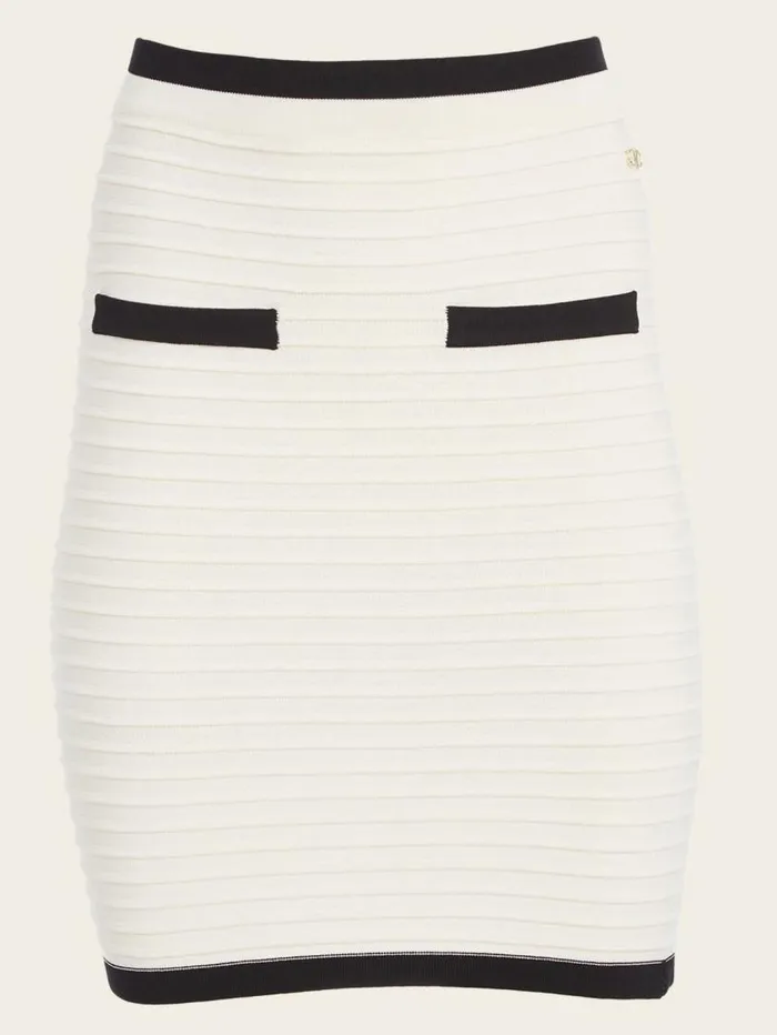 Women Amba Embossed Striped Skirt Sandy Shoreblack Marciano Bottoms Women Amba Embossed Striped Skirt Sandy Shoreblack Marciano Bottoms