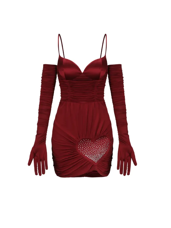 Women Angelina Silk Dress Nana Jacqueline Embellished