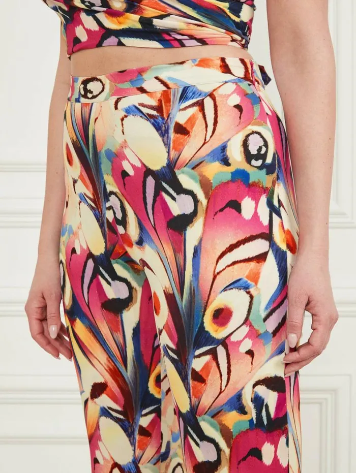 Women Anise Flared Pant Wonderland Print Marciano Bottoms Women Anise Flared Pant Wonderland Print Marciano Bottoms