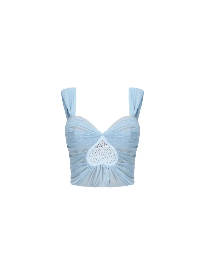 Women Aurora Mesh Diamond Top Nana Jacqueline Tops