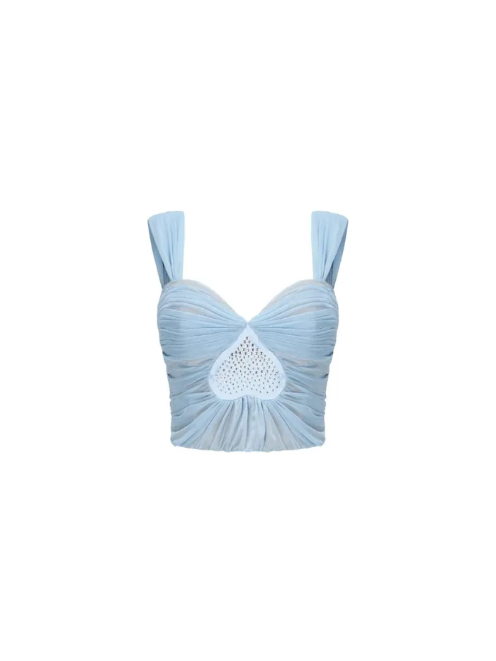 Women Aurora Mesh Diamond Top Nana Jacqueline Tops