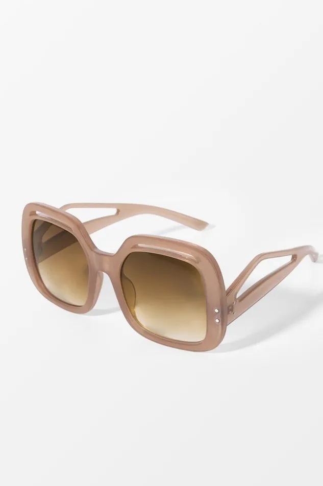 Women Bags Cupshe Fearne Brown Oversized Retro Leopard Sunglass Multicolor