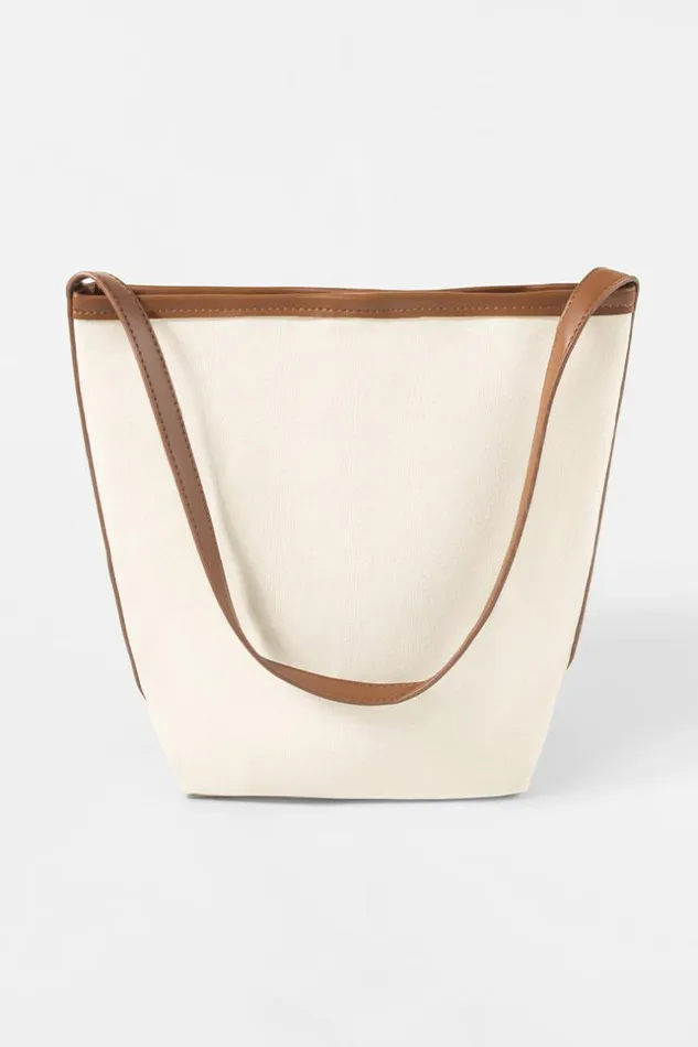 Women Bags Cupshe Sela Fashionable Medium Shoulder Bag Whitebrown