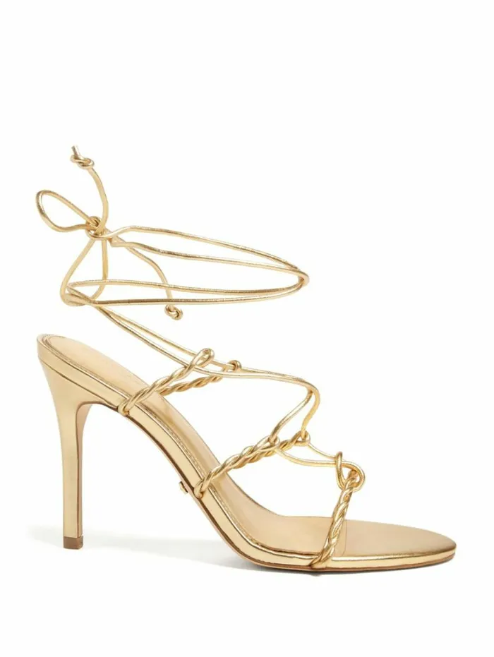 Women Bea Strappy Sandal Gld1 Gold Marciano Shoes Women Bea Strappy Sandal Gld1 Gold Marciano Shoes