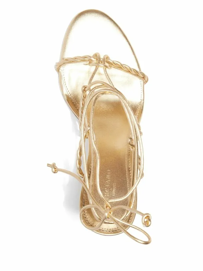 Women Bea Strappy Sandal Gld1 Gold Marciano Shoes Women Bea Strappy Sandal Gld1 Gold Marciano Shoes