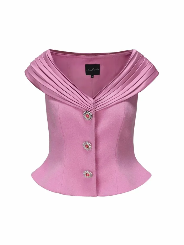 Women Belle Satin Top Nana Jacqueline Tops