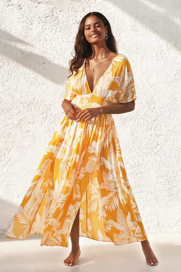 Women Best Sellers Dresses Cupshe Selena Yellow Floral Vneck Maxi Dress Yellow Women Best Sellers Dresses Cupshe Selena Yellow Floral Vneck Maxi Dress Yellow