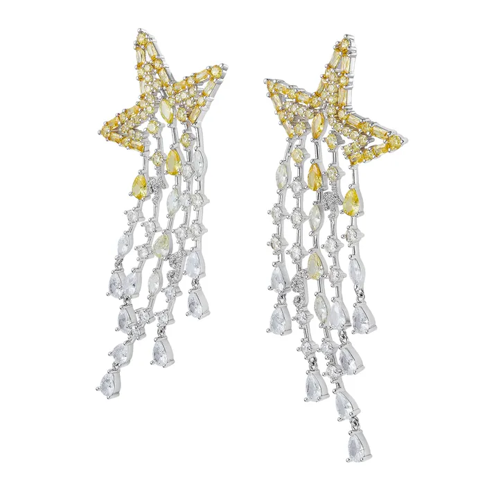 Women Bianca Yellow Earrings Nana Jacqueline Bridal