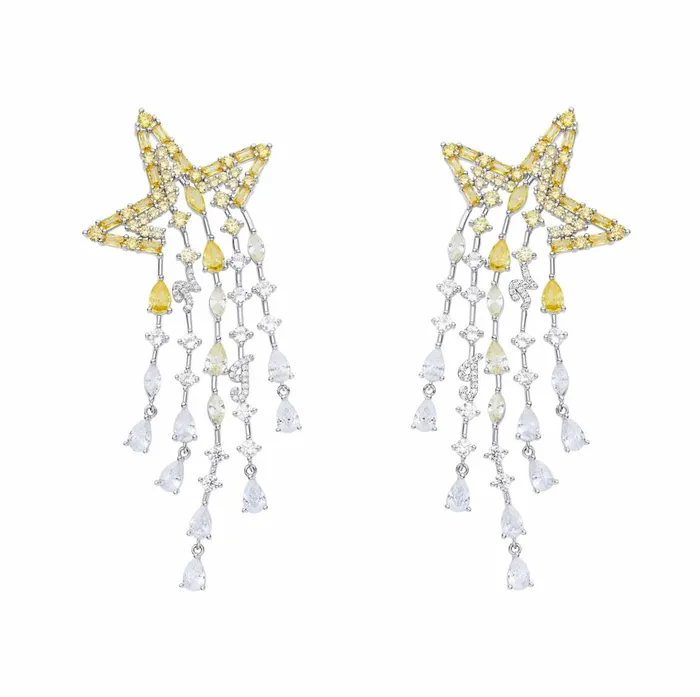 Women Bianca Yellow Earrings Nana Jacqueline Bridal