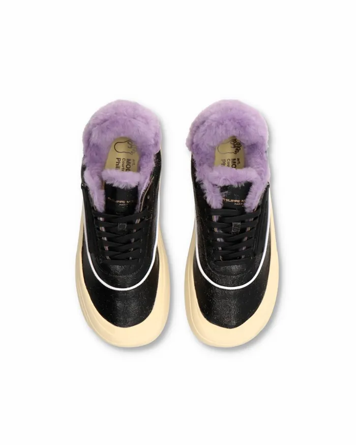 Women Big Model Sneakers Black Shoes Philippe Model Paris Street