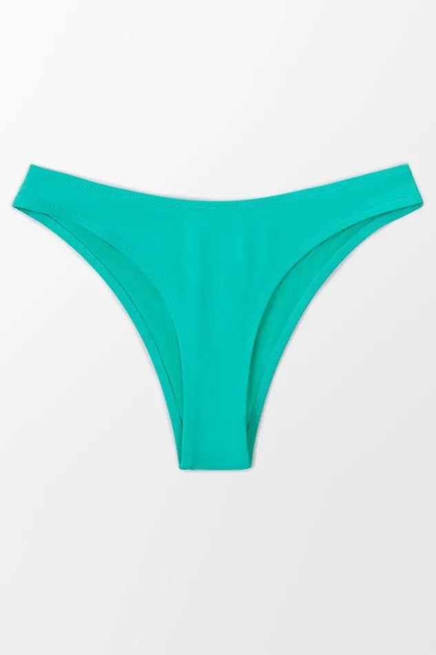Women Bikini Bottoms Cupshe Amaya Low Waisted Bikini Bottom Green