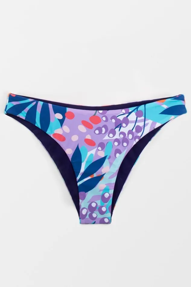 Women Bikini Bottoms Cupshe Barbara Reversible Low Waisted Bikini Bottom Multicolor