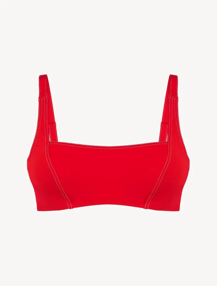Women Bikinis La Perla Bralette Bikini Top In Red