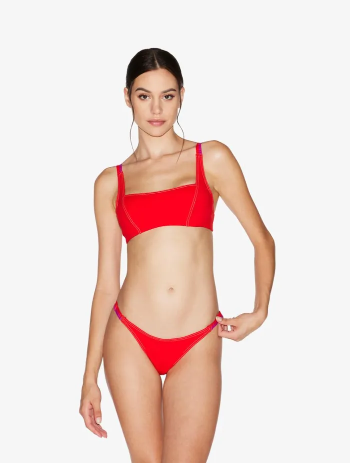 Women Bikinis La Perla Brazilian Bikini Brief In Red