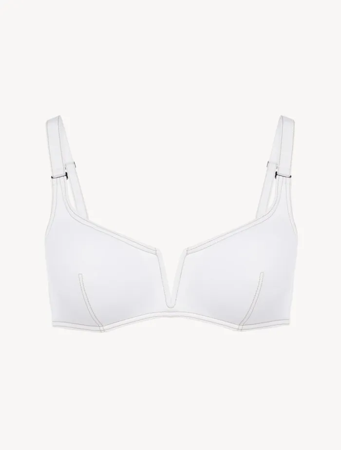 Women Bikinis La Perla Triangle Bikini Top In White