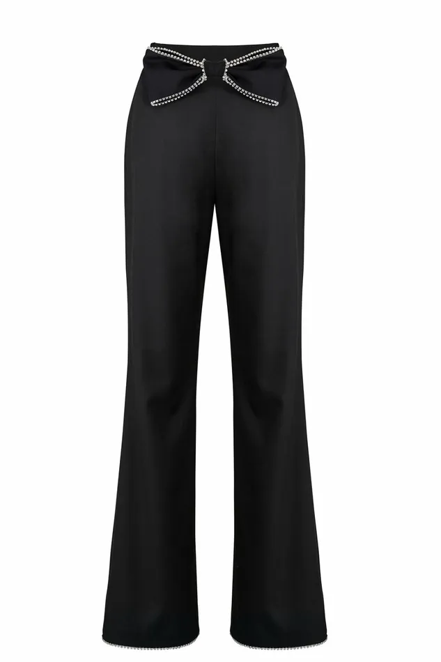 Women Black Faired Pants Nana Jacqueline Pants