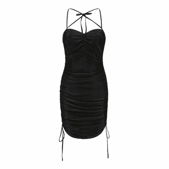 Women Black Jelena Cross Tie Dress Nana Jacqueline Dresses