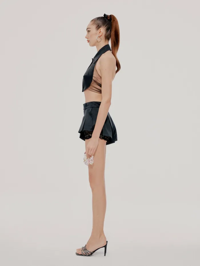 Women Black Milan Shorts Nana Jacqueline Shorts