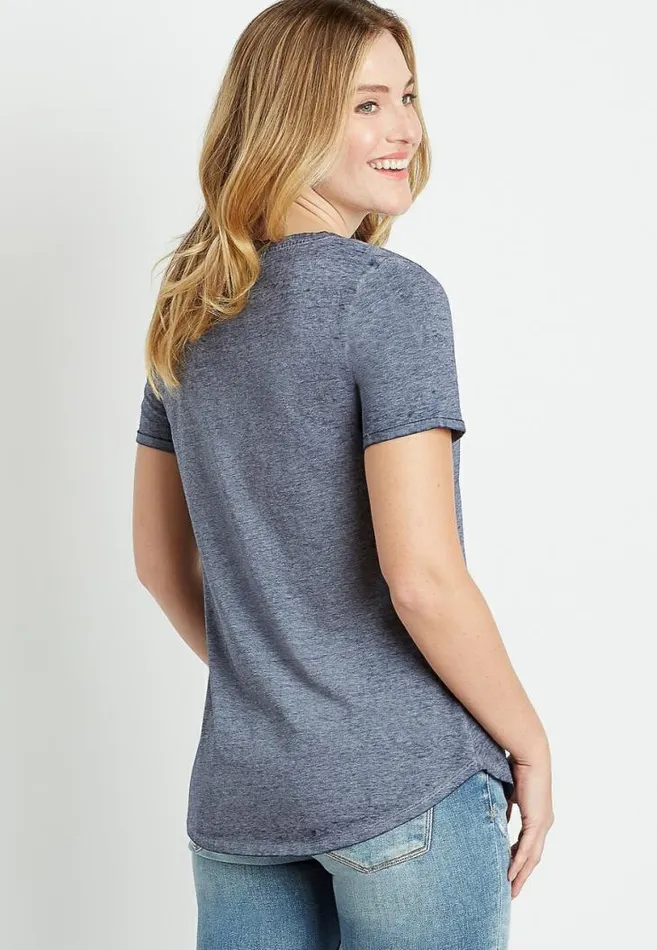 Women Blue Be Bold Graphic Tee Maurices Tops