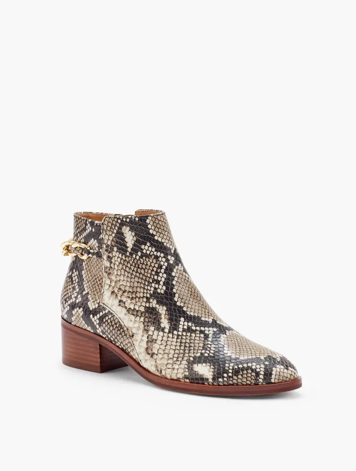 Women Boots Talbots Via Chainlink Detail Ankle Boots Black Multi