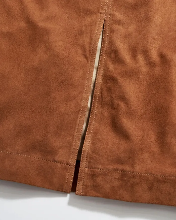 Women Bottoms Billy Reid ALine Suede Skirt Cognac