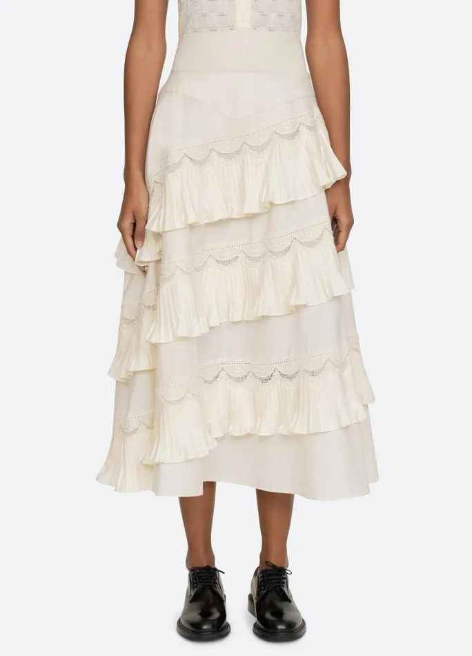 Women Bottoms Sea New York Antonina Skirt Cream